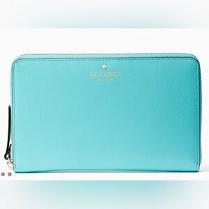Kate Spade Zip Wallet or Clutch in Robin’s Egg Blue